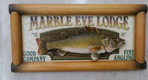 New for the guy who&#039;s into stuff fake fish picture sign Office home 12&#034;X 6&#034;