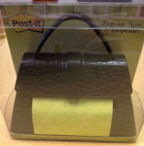 3M POST-IT NOTE POP UP NOTE DISPENSER PURSE INCLUDES 90 NOTES 3 IN. x 3 IN. NEW