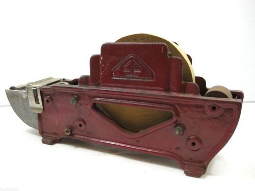 Antique Packer No. 3 Red Cast Iron Wet Tape Dispenser
