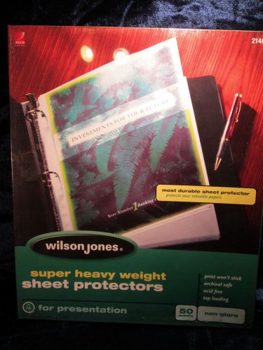Wilson Jones 21401Super Heavy Weight Sheet Protector-50 non-glare