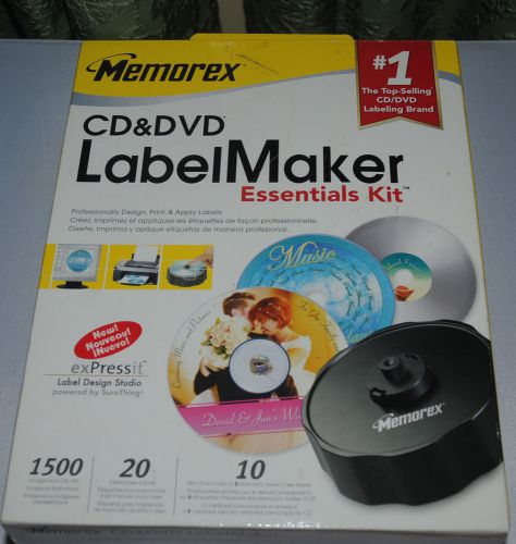 Memorex cd &amp; dvd label maker essentials kit with ex press it label design studio for sale