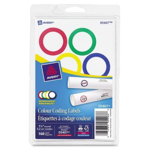 Avery Round Removable Color Coding Labels - AVE5407
