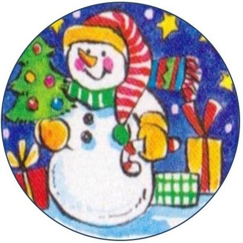 30 Personalized Christmas Snowman Return Address Labels Gift Favor Tags  (sn6)