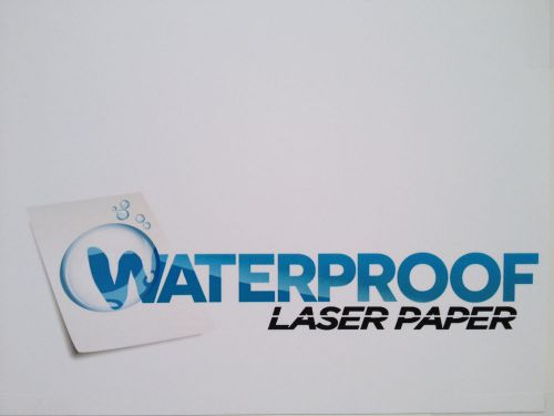 Waterproof laser paper vinyl decal /permanent label -- 50 sheets for sale