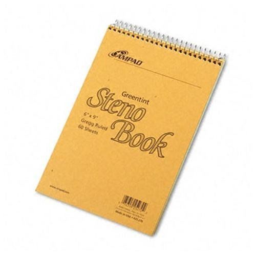 Ampad Rigid Kraft Covered Steno Book - 60 Sheet - 15 Lb - Gregg Ruled (amp25270)