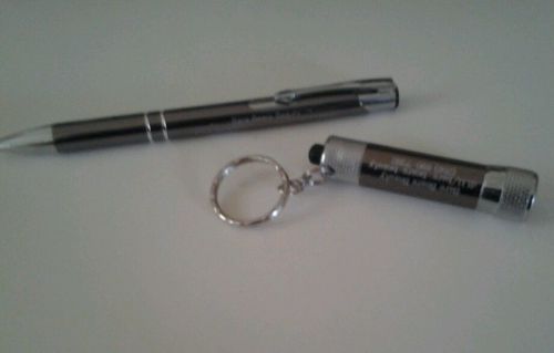 paragon pen and matching flashlight keychain for charity