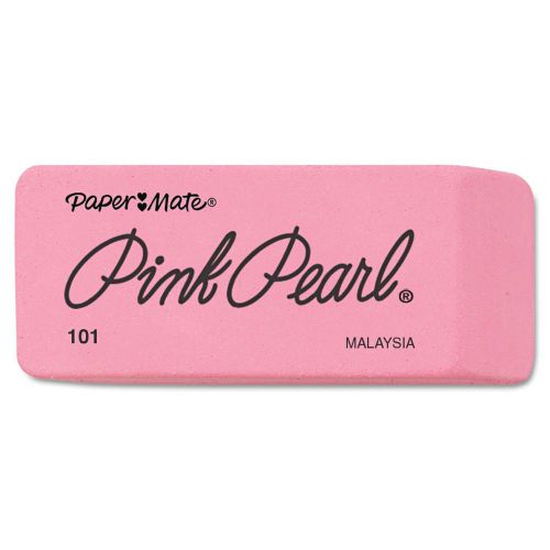 Paper Mate - Pink Pearl Eraser - Size Large - 12 PIECE BOX!