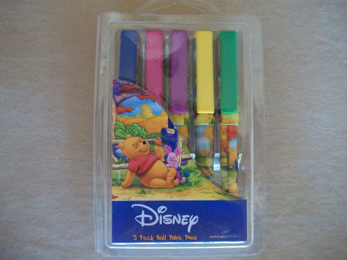 Disney Winnie The Pooh Pk Of 5 Ball Point Pens By National Design NEW IN PACKAGE