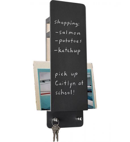 Wall-Mounted Entryway Organizer Butler and Chalkboard