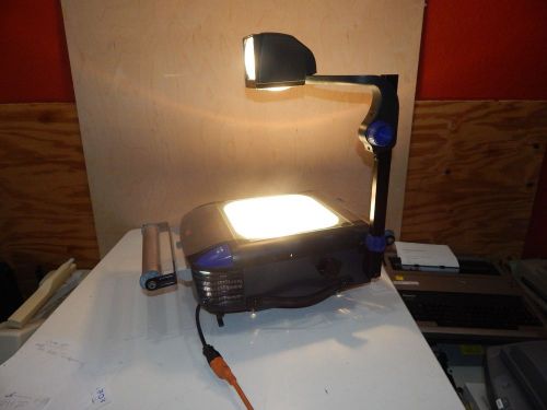 f0h20) Working tested 3M 1880 Overhead Projector with transparency set up
