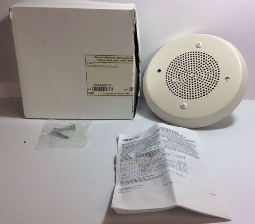 Siemens S-HP-C Ceiling Mount Speaker 25V 70V Off White 500-699736