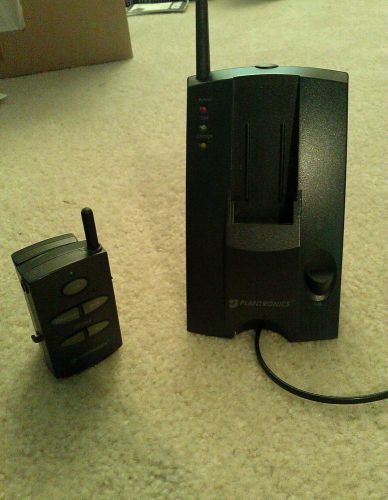 Lot of 2 plantronics ca10 cordless headset amplifiers plus 3rd  charging base for sale
