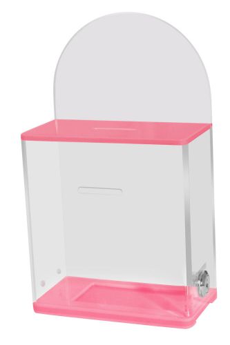 Locked donation box w/ back wall &amp; display area for sale