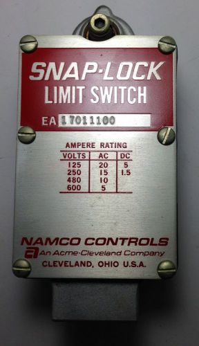 NAMCO SNAP-LOCK LIMIT SWITCH EA170-11100 EA17011100