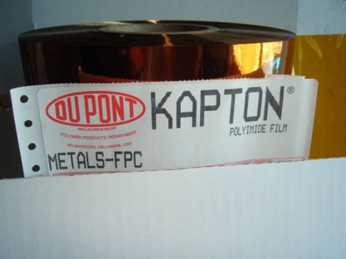10 Square Feet Kapton Polyimide Film Dupont 100H .001 X 12&#034; X 120&#034;  Sheet