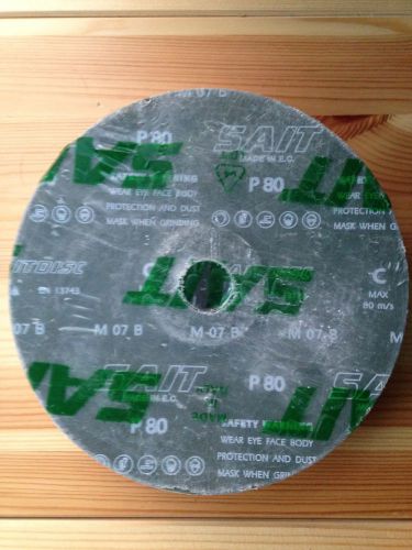Italian SAIT 7 Resin Fiber Sanding Discs for Marble Granite 80GRIT 25PCS