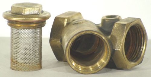 1&#034; NPT Threaded Bronze Y-Strainer from a Military Steam Pressure Washer
