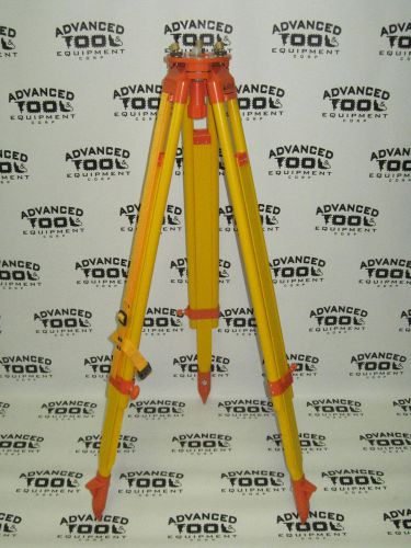 New! at&amp;e 3&#039; - 5&#039; adjustable height wood tripod with leveling tribrach base for sale
