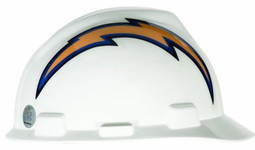 Msa safety works nfl hard hat, san diego chargers, new for sale