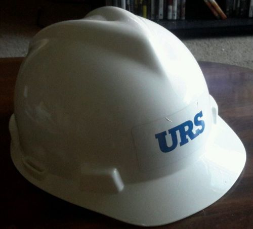 Msa v-guard cap style hard hats with ratchet suspensions - white for sale