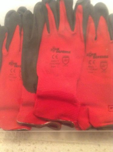 West Chester 15G Nylon-Black Nitrile Palm Coat Large Gloves-3 Pair-FREE SHIPPING
