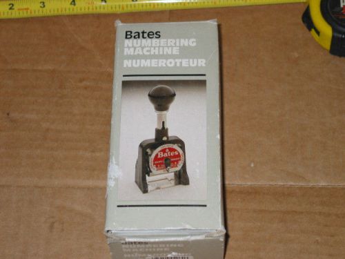BATES NUMBERING MACHINE WHEELS 6 STYLE E 6E MULT-DC DROPPED CIPHER #9802060