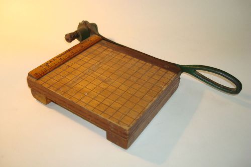VINTAGE WOODEN PAPER CUTTER R.H.S. TRIMMER NO. 6 MINI 6 X 7 INCH TRIMMER BOARD