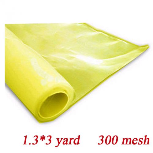 Yellow Screen Fabrics /Screen Printing Mesh/ 300 Mesh Count 120T/1.3*3 yard