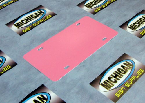 Pale Pink .050 Plastic License Plate Blank **Create Your Own Designs**