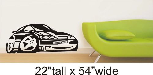 2X Racing Car Silhouette Drawing Waiting Room Bedroom Wall VinylStickerDecal1493