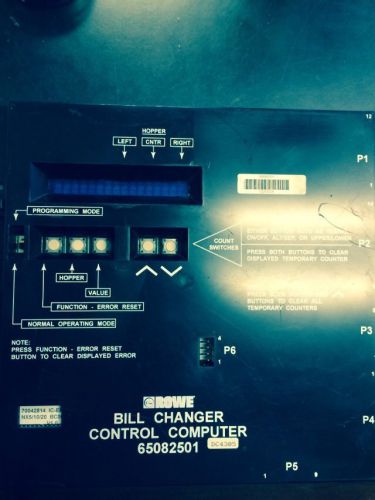 Bill Changer Control Computer ROWE 65082501 USED Works