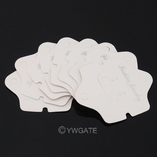 100PCS New Paper Jewelry Display Wedding Favour Tags Hanging Cards Tags 7.4x6CM