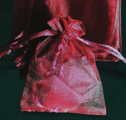 100x Solid Wine Dark Red Organza Bag Pouch for NewYear Gift 12x17cm(4.5x6.5inch)