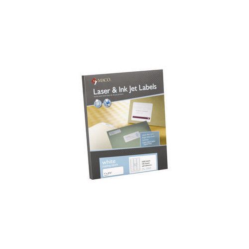 Chartpak Maco Multipurpose Labels in White 1.3&#034; x 4&#034; / 1400/Box