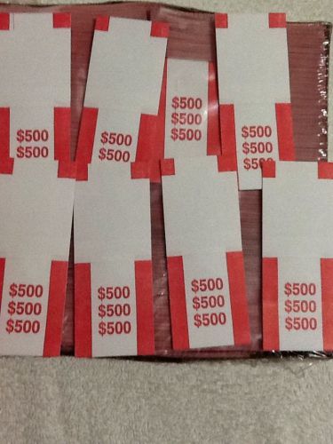 Pre- sealed red/$500.00 bill straps for sale
