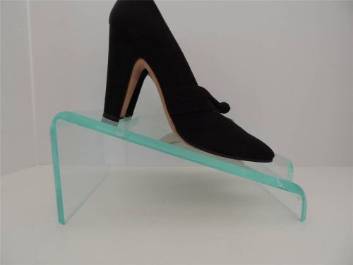 Acrylic Shoe Displays Risers Lot of 7 Retail Shop Counter-Top Stands