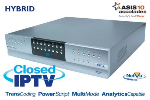 DEDICATED MICROS SDACP16MAX/A SD ADVANCED HYBRID DVR 16 CHAN 4TB HDMI ANALYTICS