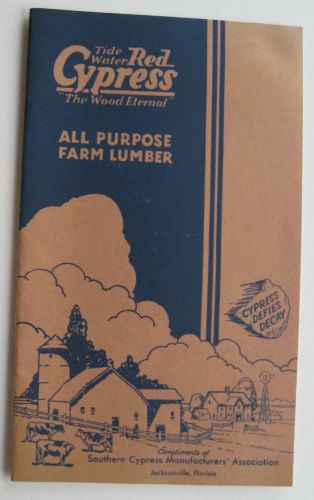 Booklet For Red Cypress All Purpose Farm Lumber Southern Cypress Mfrs Assoc Fla