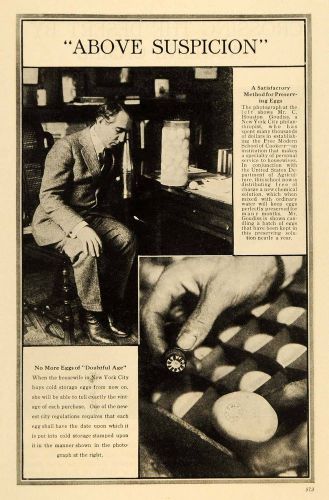 1917 print c. houston goudiss egg preservation solution original historic ilw2 for sale