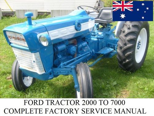 Ford tractor 2000 to 7000  complete factory service manual  1965 to 1975 for sale