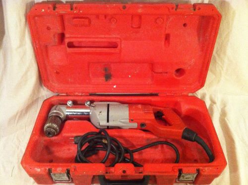 Milwaukee Heavy Duty 1/2 Drill 2 Speed Right Angle Drill 1107-1 w/ Carrying case