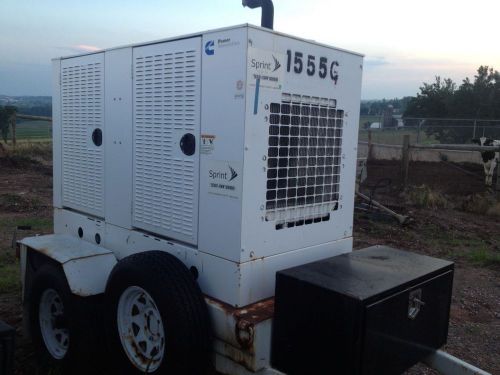 35 kw generator cummins/onan 35 kw trailer12 lead reconnectable for sale