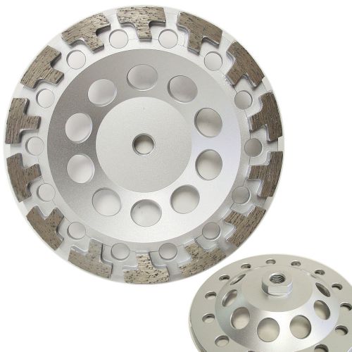 7” PREMIUM T-Segment Diamond Grinding Cup Wheel for Concrete 5/8-11 Arbor