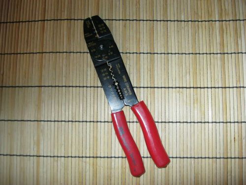 GB GARDNER BENDER WIRE CUTTER STRIPPER /  TERMINAL and CRIMPING TOOL 11a10