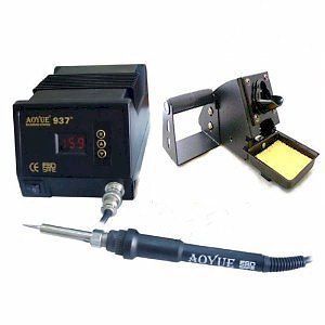 Aoyue 937+ digital soldering station  safe includes spare element updated for sale