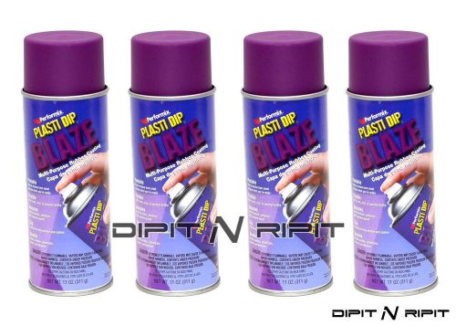 Performix Plasti Dip 4 Pack of Blaze Purple Aerosol Spray Cans Rubber Dip