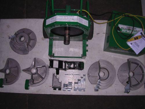 Greenlee 555 conduit pipe bender 5 shoes 4 rollers! 1/2&#034; to 2&#034; emt ridgid imc for sale