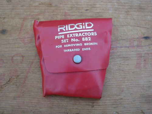 Ridgid usa 5 piece pipe extractor extractors set no.882 1/4&#034; 3/8&#034; 1/2&#034; 3/4&#034; 1&#034; for sale