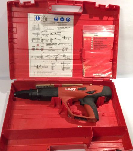 HILTI DX 460 POWDER ACTUATED NAIL STUD GUN WORKS GREAT  Used with extras
