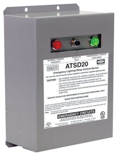 Dual-lite atsd20 20 amp surface wall auxiliary transfer switch for sale